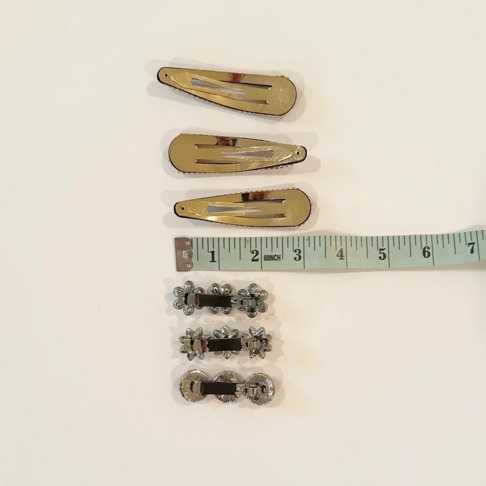 Girls Rhinestone Hair Clip Set - Picture 5 of 5